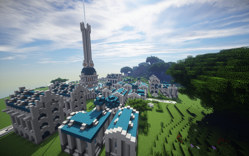 Illustration for article titled Spectacular Builds From Minecraft's "Floating Island" Contest